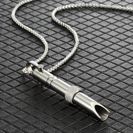 Stainless Steel Mindfulness Breathing Necklace